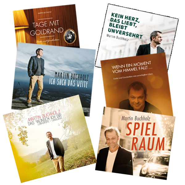 Sechs CDs von Martin Buchholz – das Paket